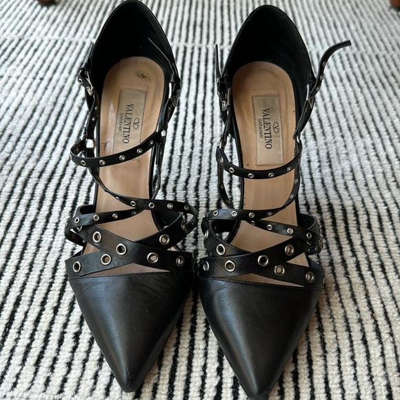 Valentino Garavani Shoes - Valentino Garavani black genuine leather heels size 36.5